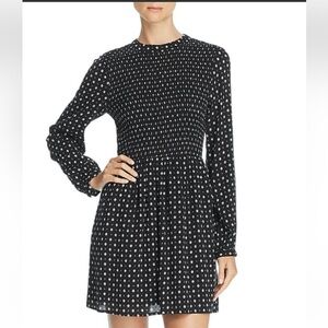 Lost & Wander Black Starry Night Smocked Dress